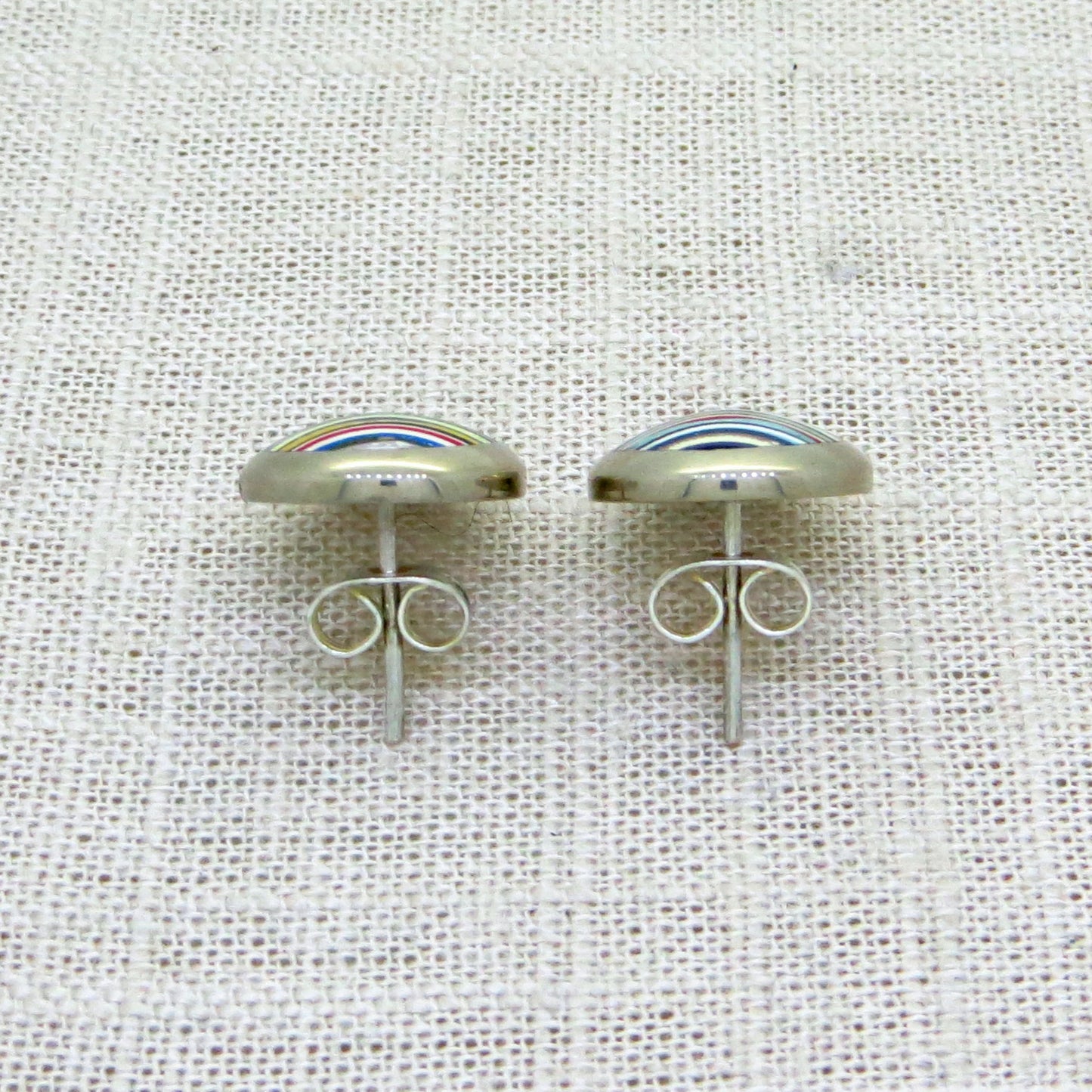 Layered Resin Dot Earrings