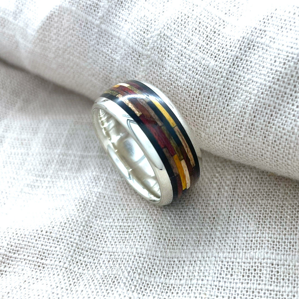 Wood Mosaic Ring
