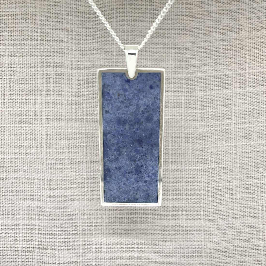 Dumortierite Rectangle Pendant