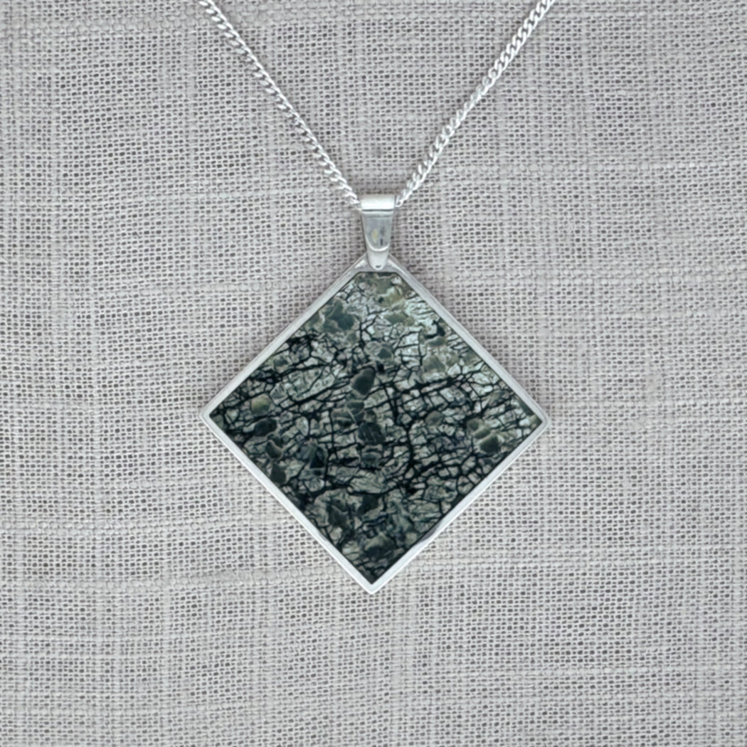 Australian Serpentine Square Pendant