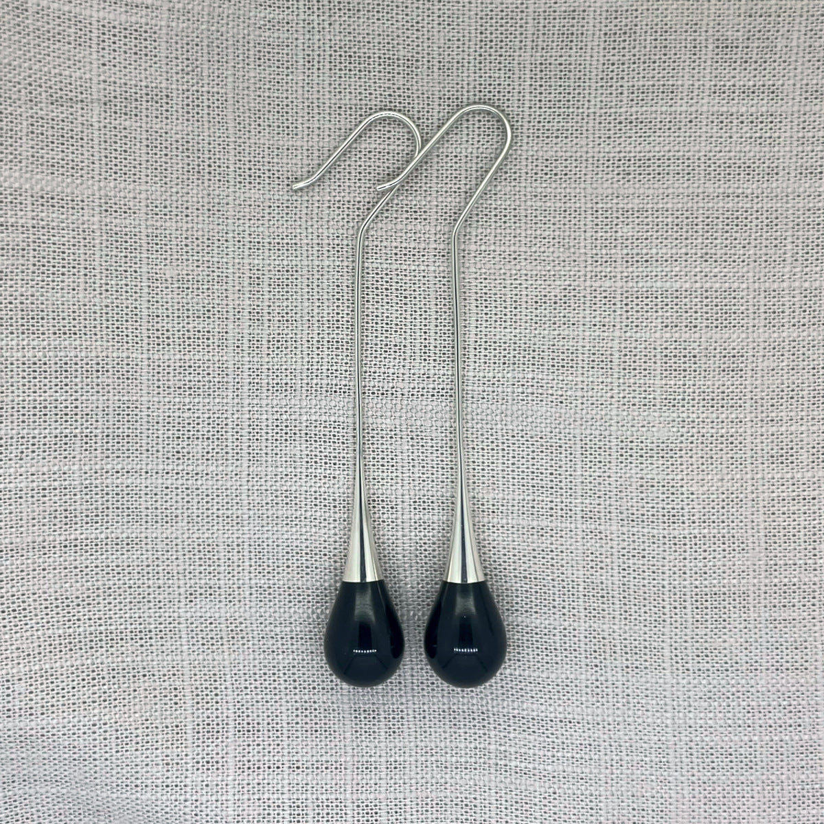 Stonedrop Earrings - Cowell Black Jade