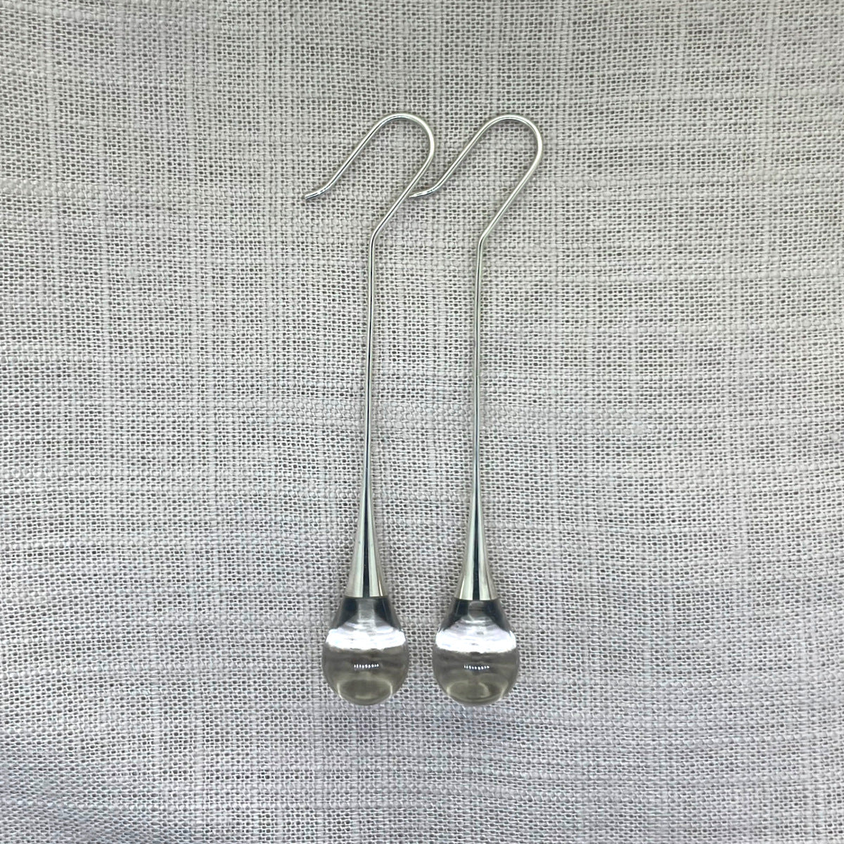 Stonedrop Earrings - Clear Quartz