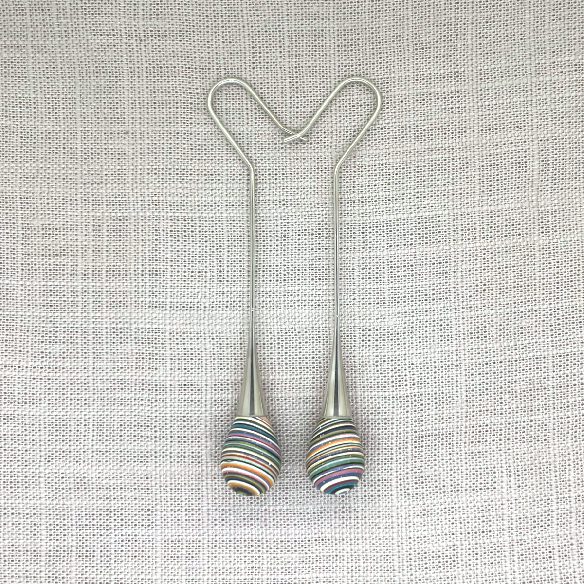 StoneDrop Earrings - Layered Resin