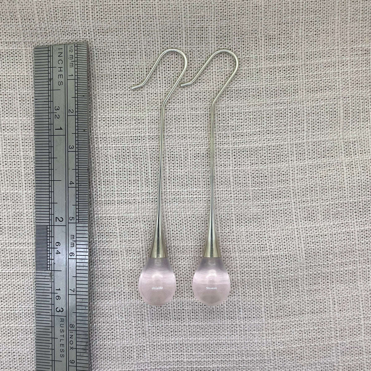 Rose Quartz Stonedrop Earrings